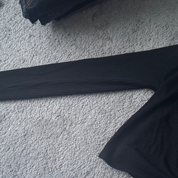 Garage Black Tie-Front Crop Top - Picture 5 of 5